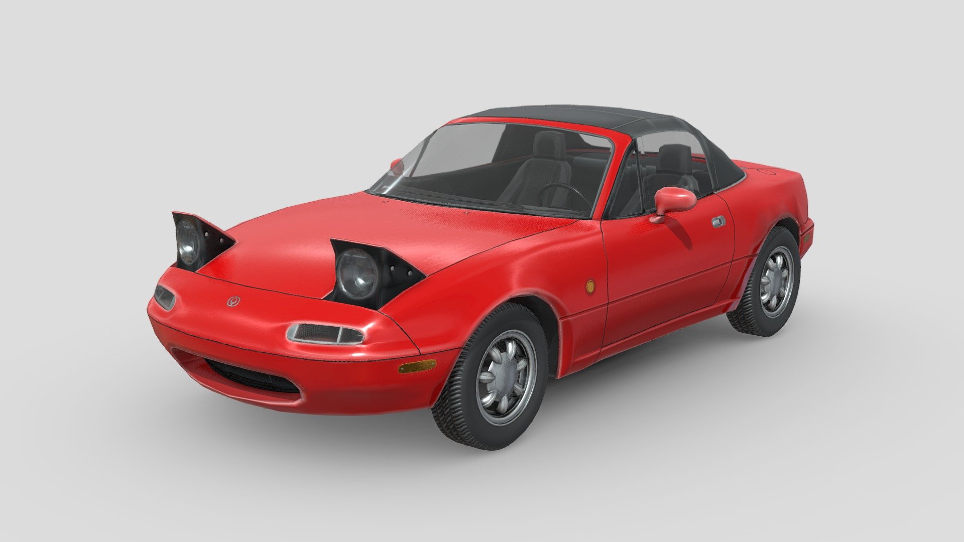 Low Poly Car - Mazda MX-5 1989 - 3D model by ROH3D [e82793c