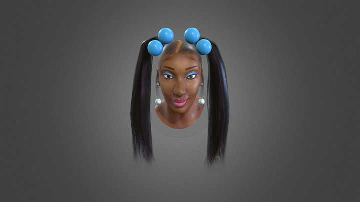 Megan Thee Stallion Bust (Crybaby) 3D Model