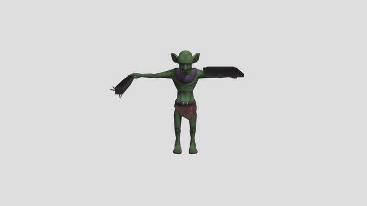 Lopoly goblin 3D Model