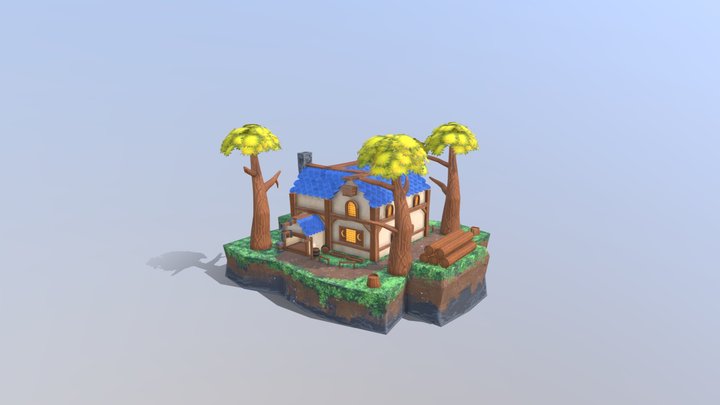 Project - Stylized Diorama - Tavern 3D Model