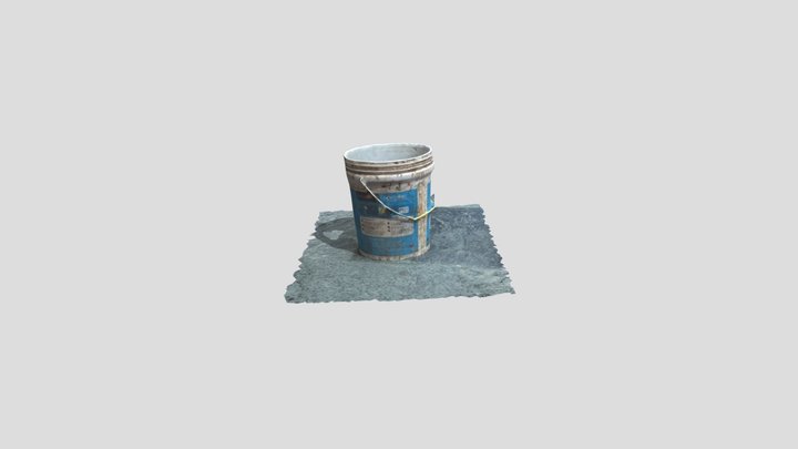 Photorealistic Paint Bucket 3D Model
