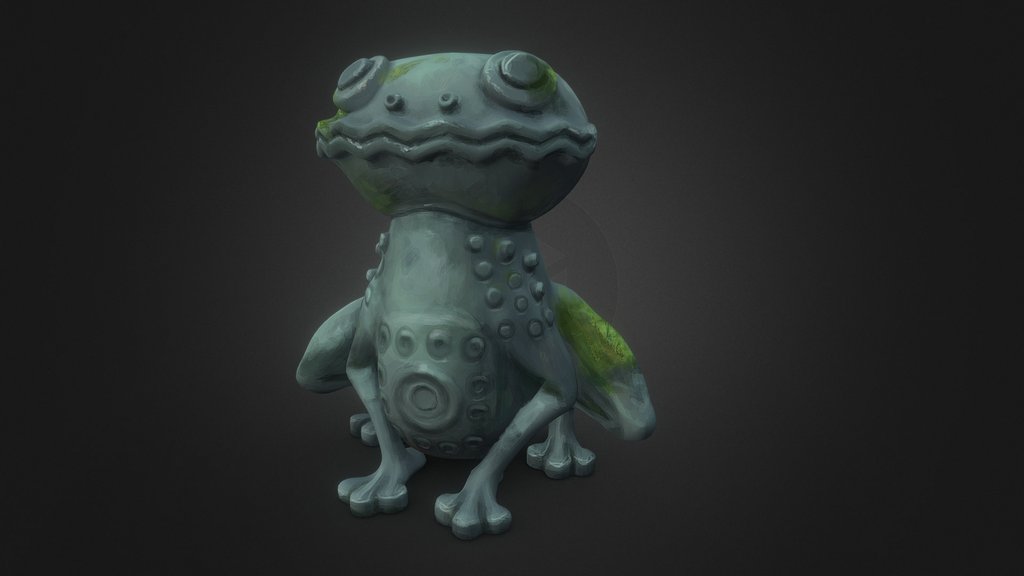 Frog statue
