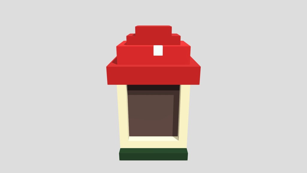 Fairy Mushroom Door - Voxel 32x32 (Animated)