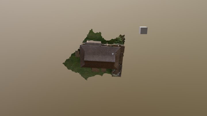 Cottage on the Pond 3D Model