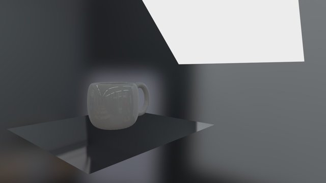 Cup with lighting 3D Model