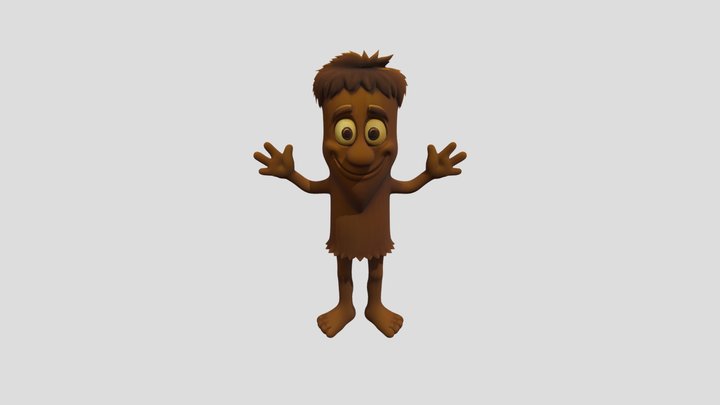 Wooden Man 3D Model