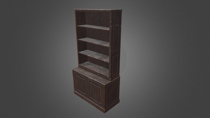 Old low-poly Cupboard 3D Model
