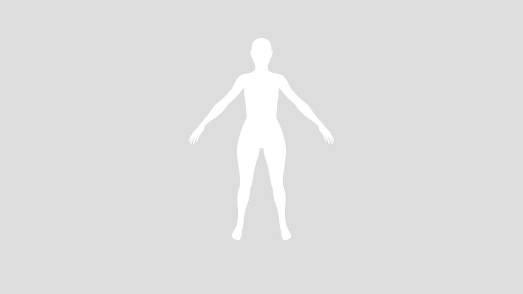 Stylized Female Base Mesh Rigged
