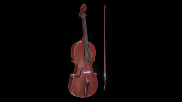 Violin 3D Model