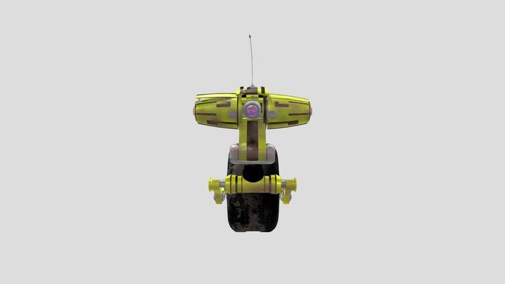 Textura Riding Bot 3D Model