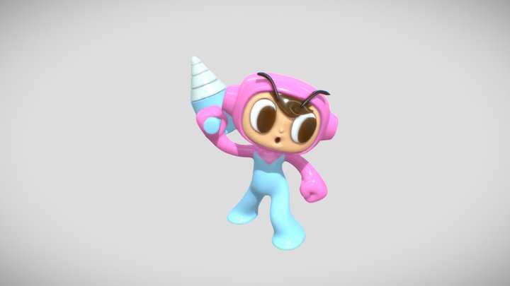 Mr. Driller 3D Model