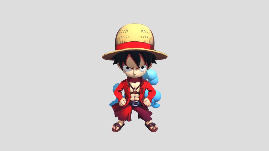 Miniature Chibi Monkey D. Luffy