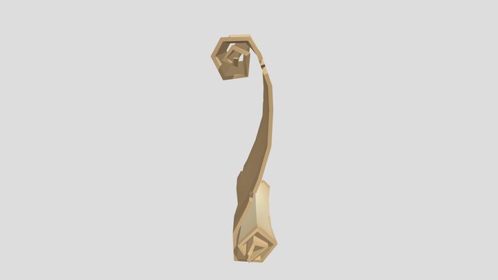 LowPoly Parchment 3D Model