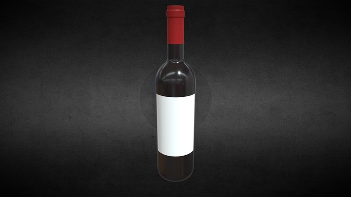 Wine Bottle 3D Model