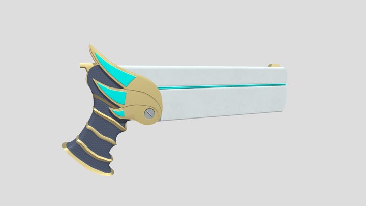 Own model and texture of a gun. Heaven Storm 3D Model