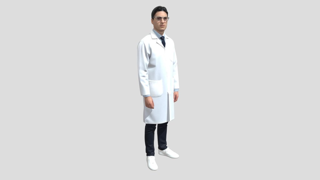 Modern Scientist in a Lab Coat