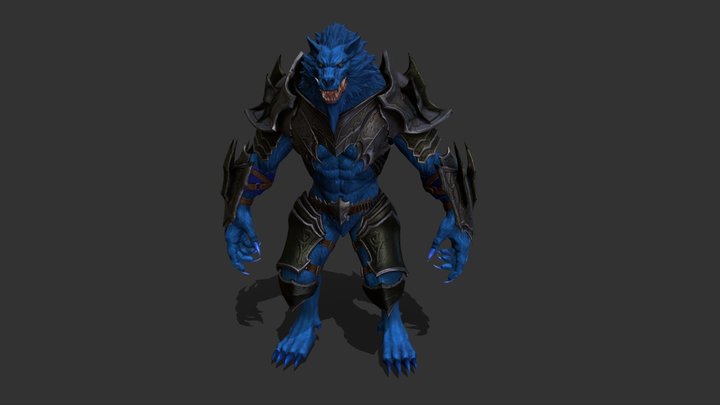 Fantasy Werewolf 1 3D Model