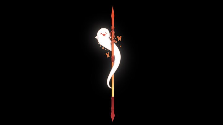 Genshin Impact inspired Polearm 3D Model