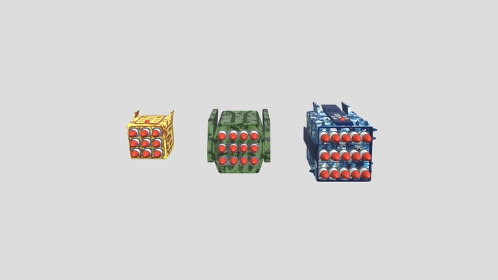 Missile Rack Pack 3D Model