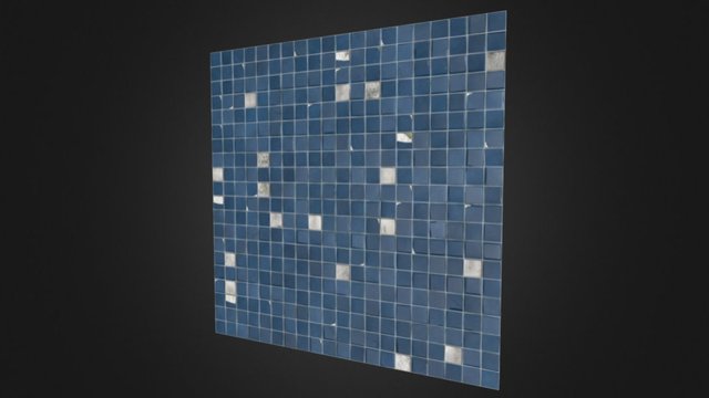 Tiled Wall - Procedural Material 3D Model