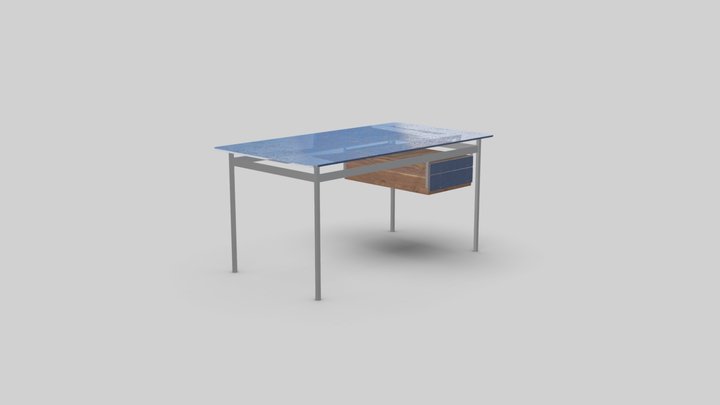 Bureau ZÉRO FIL - ZERO FIL desk 3D Model