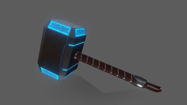 [Mjölnir] Thor's Hammer 3D Model