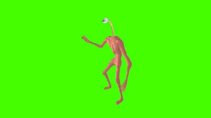 Standing 2H Magic Area Attack 02-4 3D Model