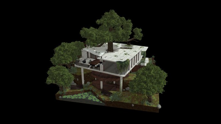 DAE Diorama - Eco House 3D Model