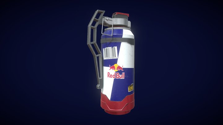 redbull granade free 3D Model