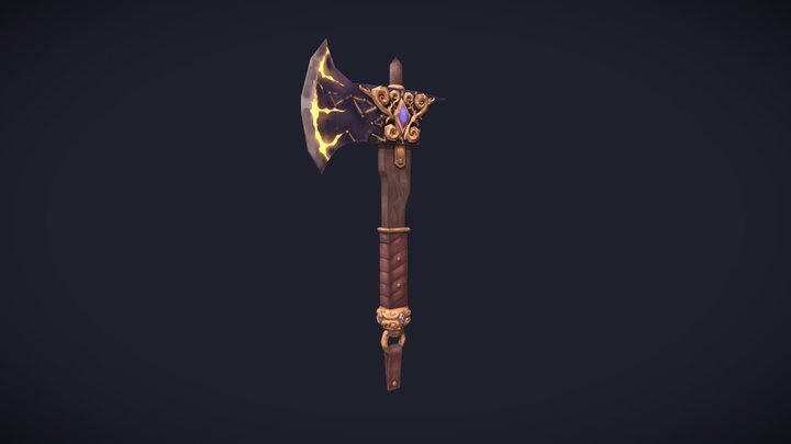 [STUDENT WORK] - Astral Paladin Axe 3D Model