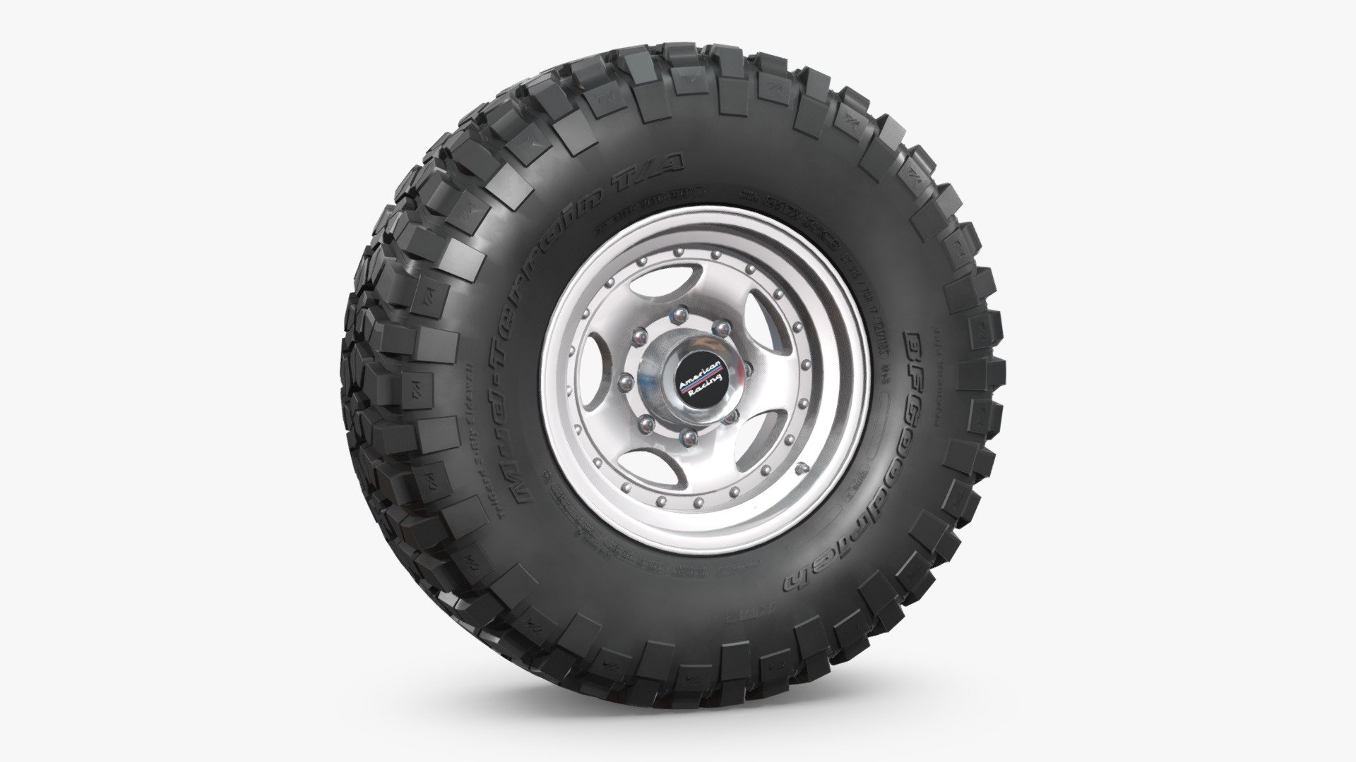 OFF ROAD WHEEL AND TIRE 3 Buy Royalty Free 3D model by NN 3D (nn3d