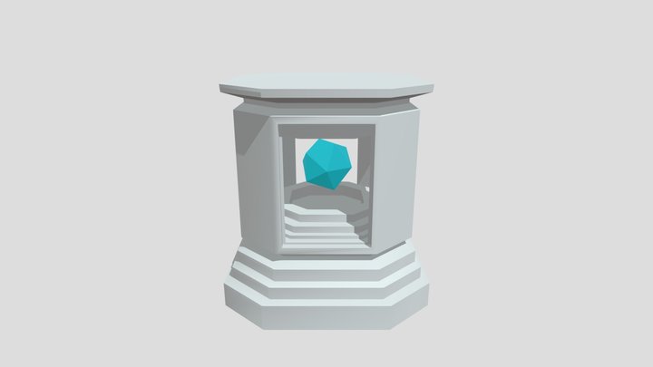 Statue Pedestal 3D Model