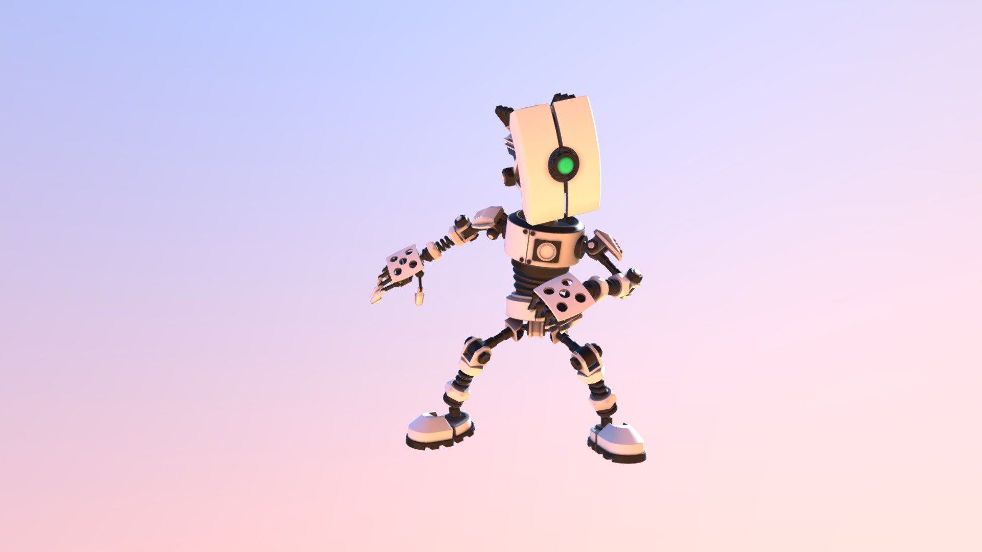 green robo dude
