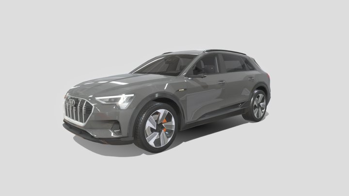 Audi E-Tron 2020 LOWPOLY 3D Model
