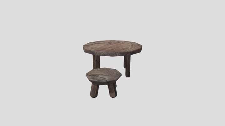 Desk&Chair 3D Model