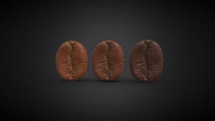 Coffee beans 3D Model