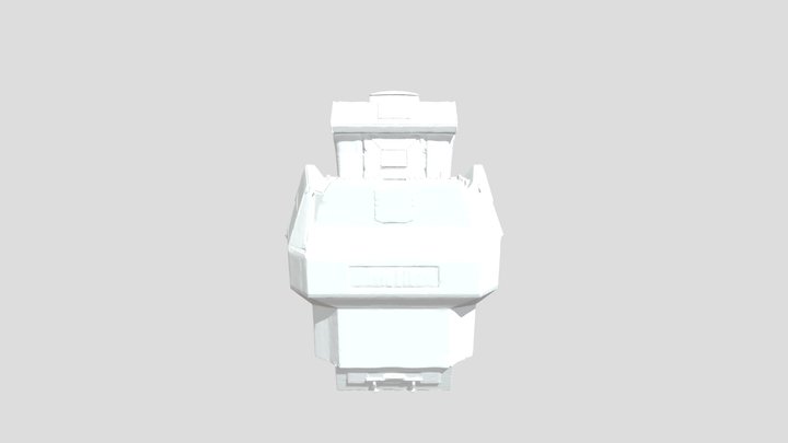 Spaceship Control Console 3D Model