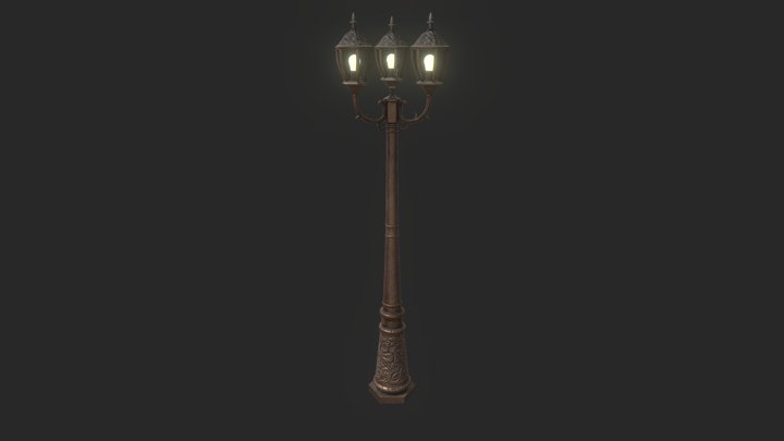Old Street Lamp 3D Model