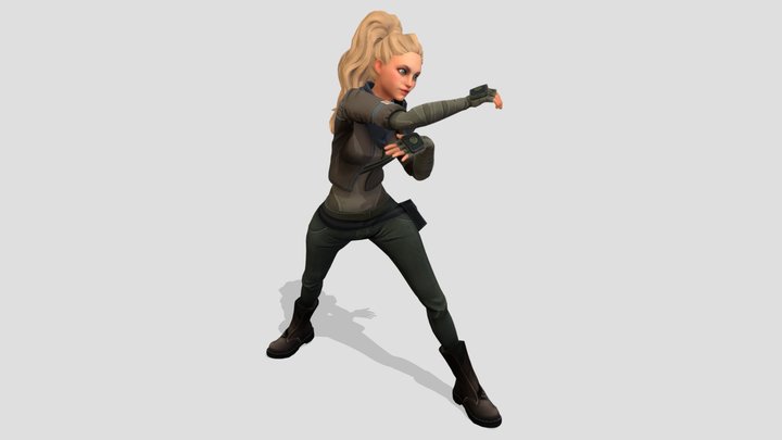 Combat - Punching and Ducking Combo 3D Model
