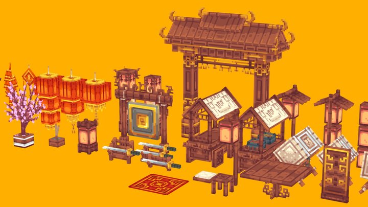 Minecraft: Lunar Furnitures 3D Model