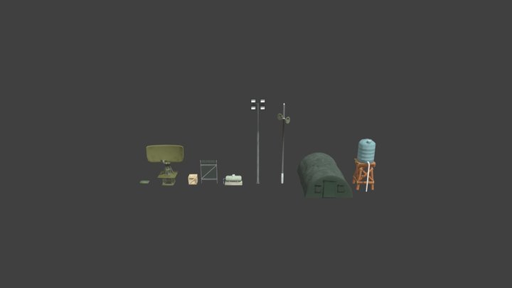 Military Assets (Mobile) 3D Model