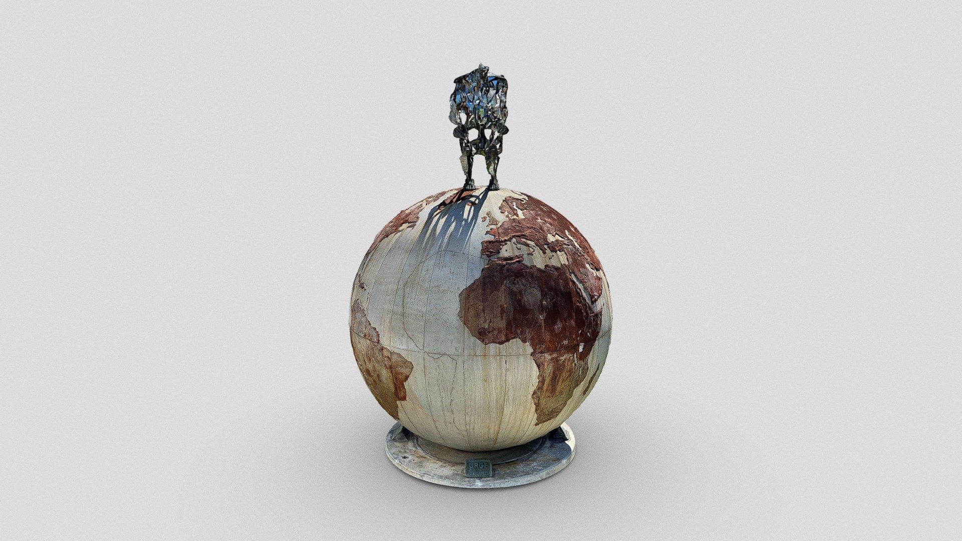 Globe sculpture, San Francisco