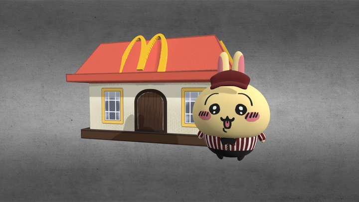 Chiikawa x McDonald's 3D Model