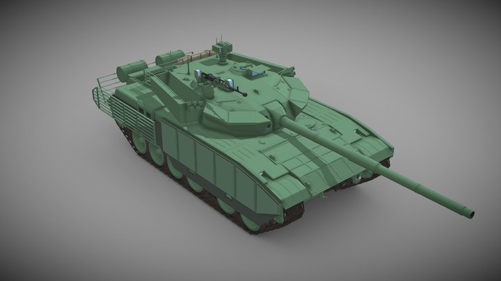 [Original Design] Type-80 MBT 3D Model