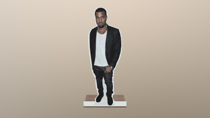 Kanye West Cutout 3D Model
