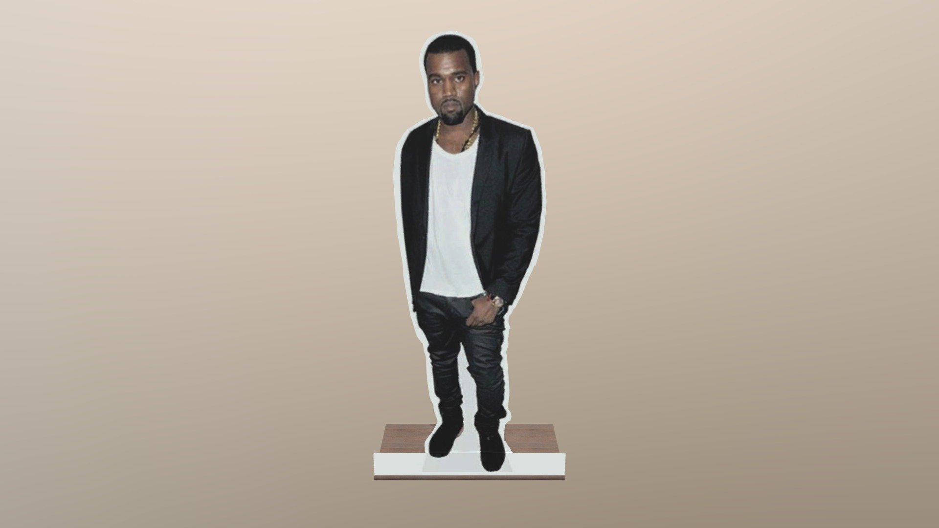 Kanye West Cutout Download Free 3D model by orangestar [e8455ad] Sketchfab