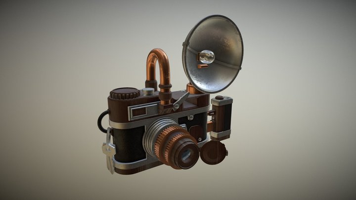 Old stylized camera 3D Model