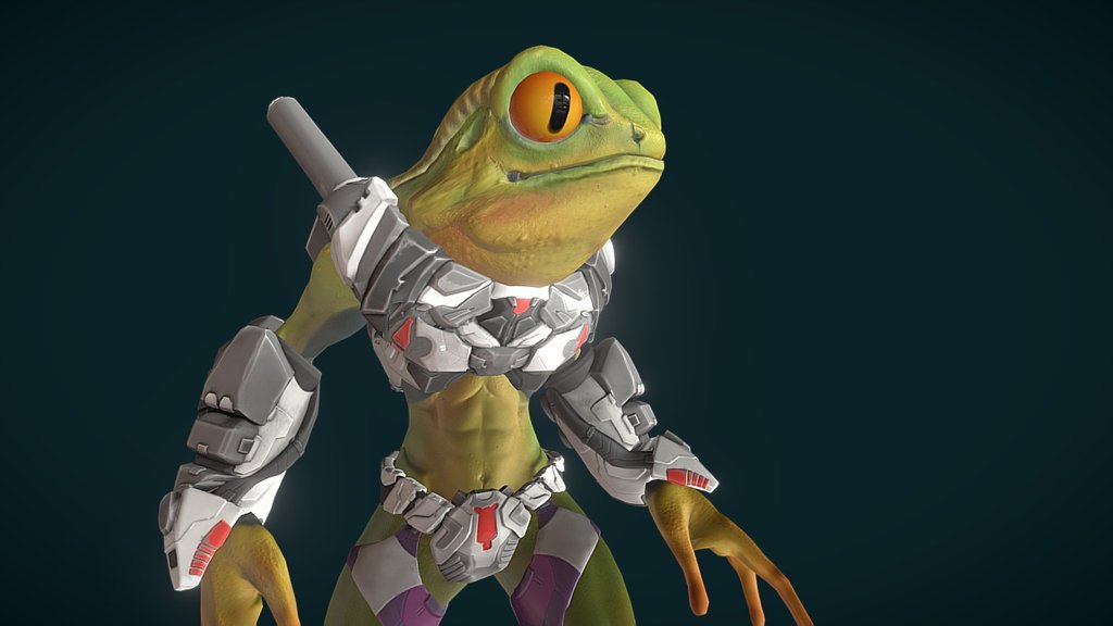 Spacefrog - Idle - 3D model by Polenta (@kln) [e845ed0] - Sketchfab