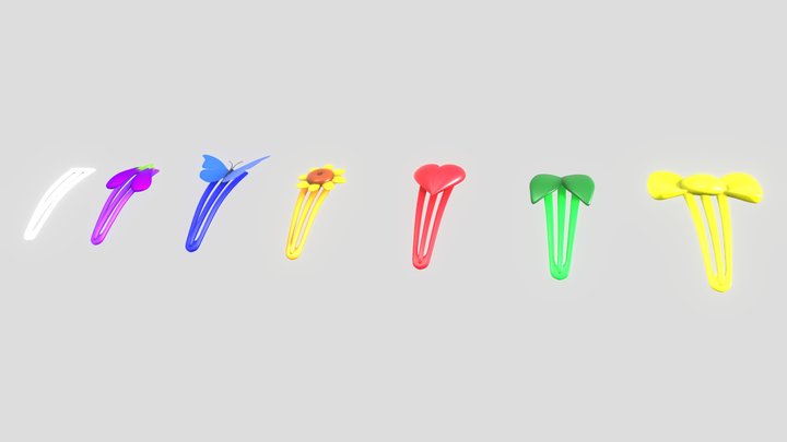 Hairpins 3D Model