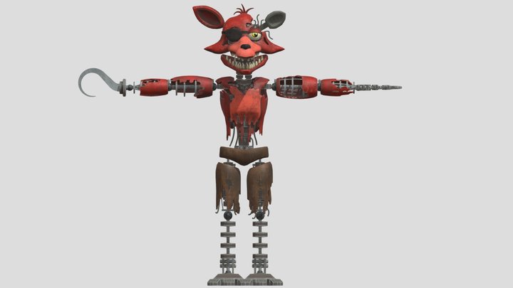 3D file FNAF / Five Nights at Freddy's Withered Foxy Files For Cosplay or  Animatronics 🎃・3D printing design to download・Cults